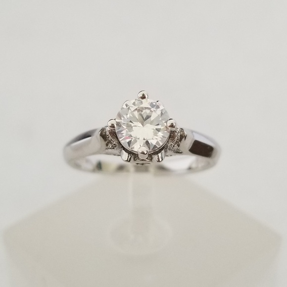 Sterling 1ct TW Butterfly Solitaire - Picture 2 of 8